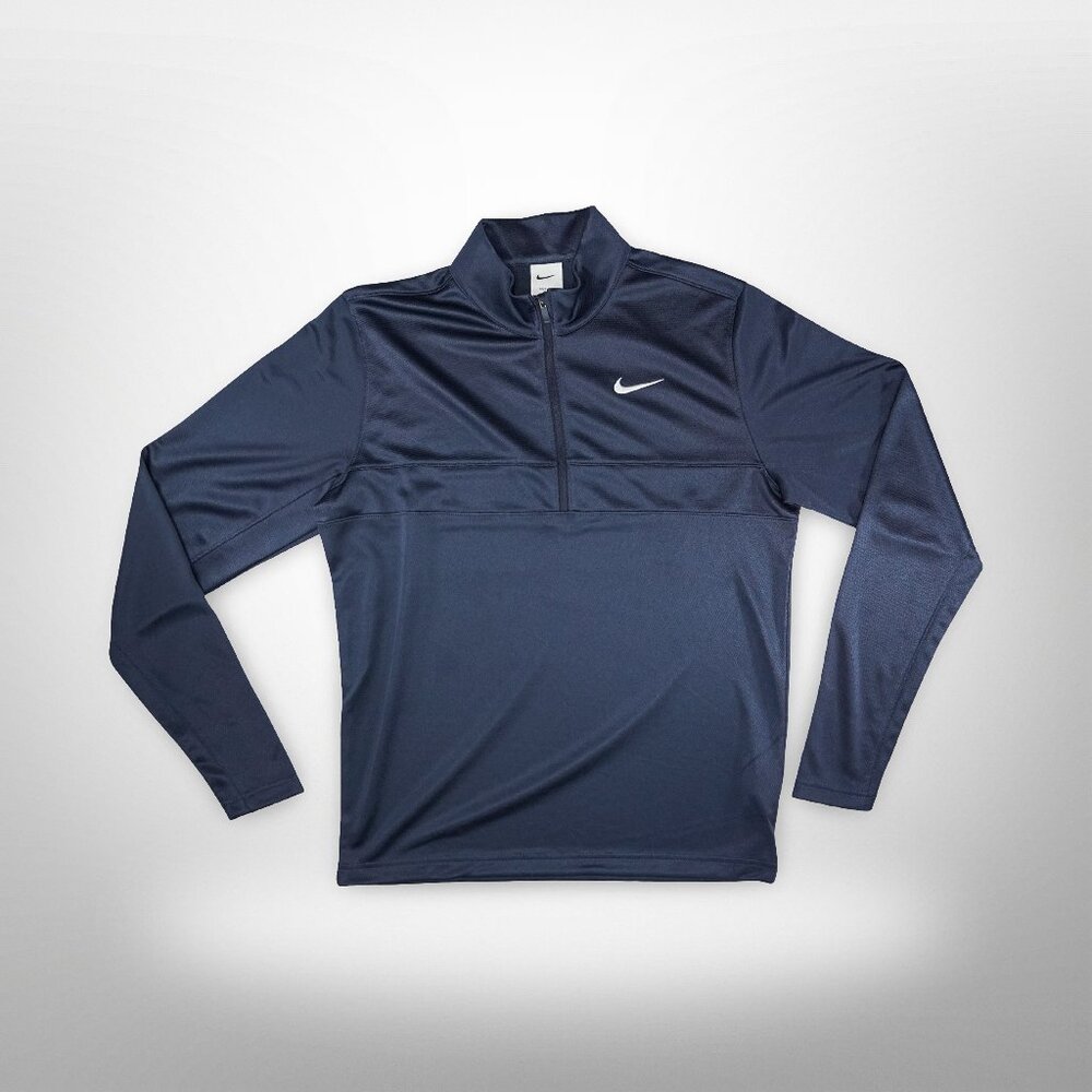 Nike Dri-FIT Golf 1/2-Zip Pullover - Men's Small - Navy